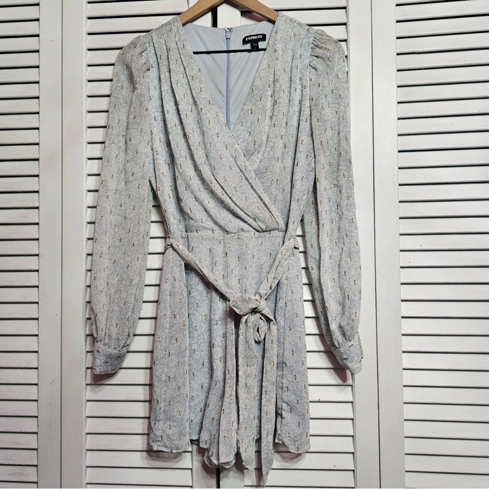 Express - Floral Gold Detail Romper‎